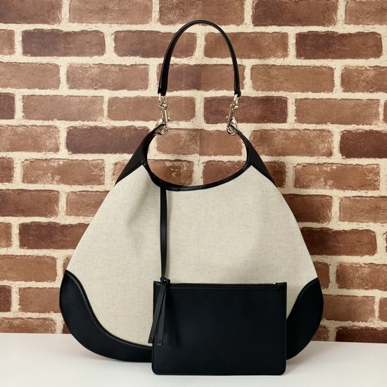 Gucci Original Leather Bag Canvas Black Leather 815924