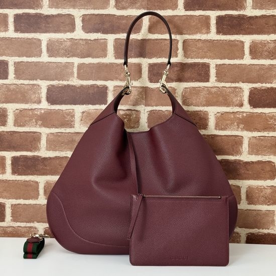 Gucci Burgundy Large Leather Tote Bag 820169