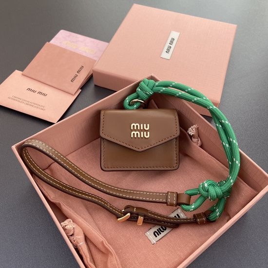 Miu Miu Leather Charm Mini Pouch 5TL515