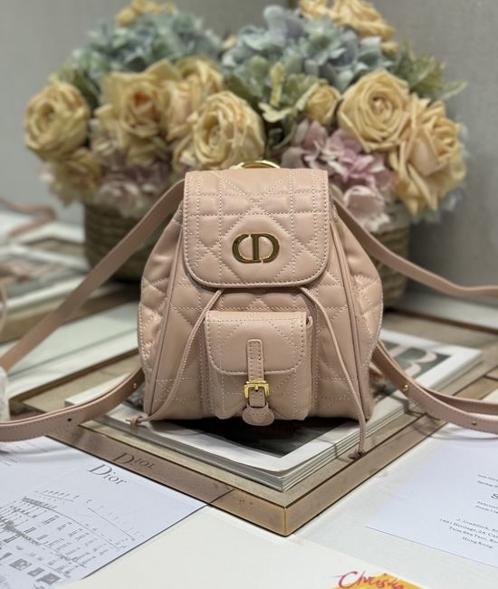 Christian Dior CD Caro Small Pink Backpack 6302