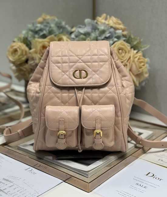Christian Dior CD Caro Pink Medium Backpack 6301