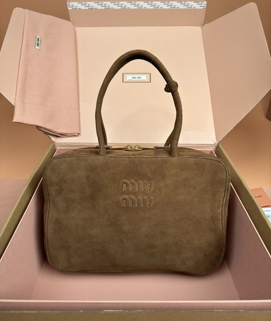 Miu Miu Beau Suede Cowhide Handbag _5BB117