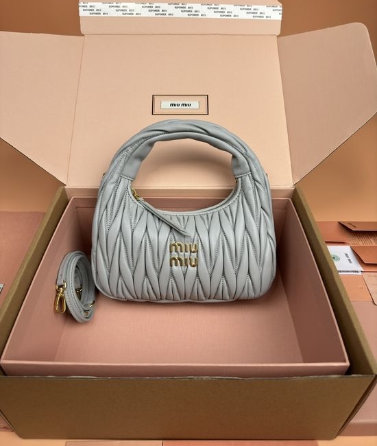 Miu Miu Wander Matelasse Lambskin Hobo Bag 5BC125