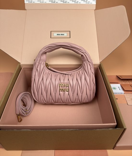 Miu Miu Wander Matelasse Hobo Bag 5BC125