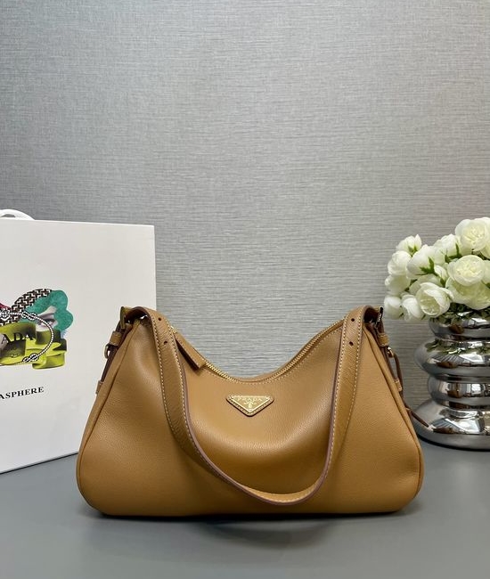 Prada Aimee Hobo Leather Shoulder Bag 1BC229