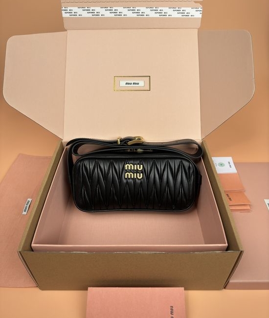 Miu Miu Arcadie Matelasse Bowling Bag 5BB158
