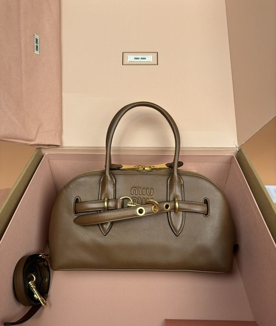 Miu Miu Adventure Nappa Leather Satchel 5BB168