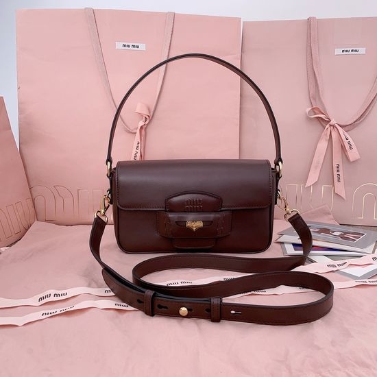 Miu Miu Penny Leather Shoulder Bag 5BD270