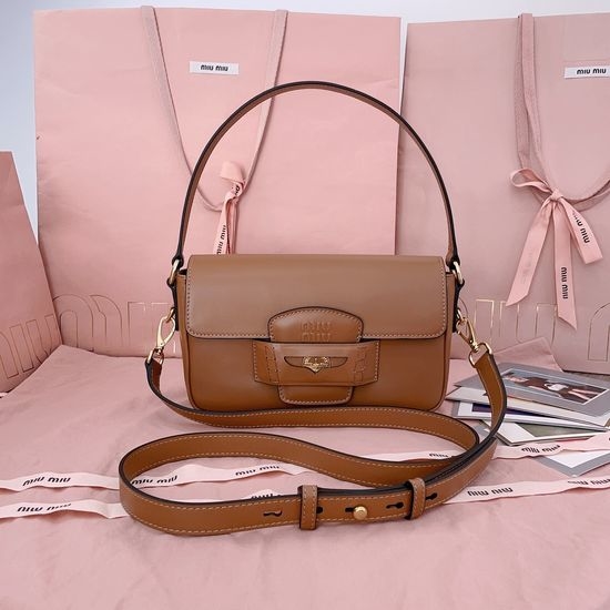 Miu Miu Penny Leather Shoulder Bag 5BD270