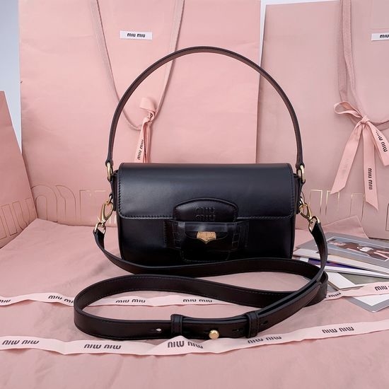 Miu Miu Penny Leather Shoulder Bag 5BD270