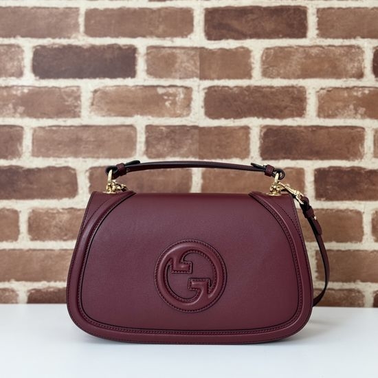 Gucci Burgundy Leather Tote Bag 815716