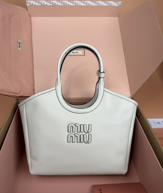 Miu Miu IVY Leather Tote Handbag 5BG281