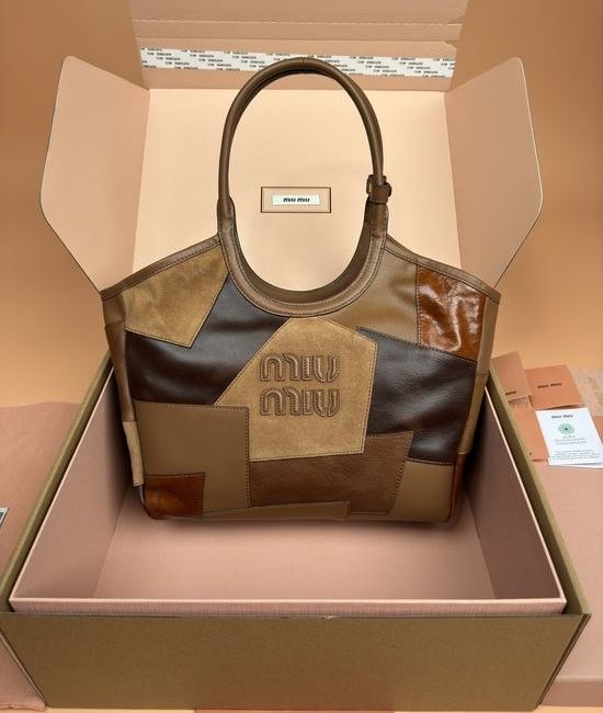Miu Miu IVY Tote Bag Leather Stitching 5BG281