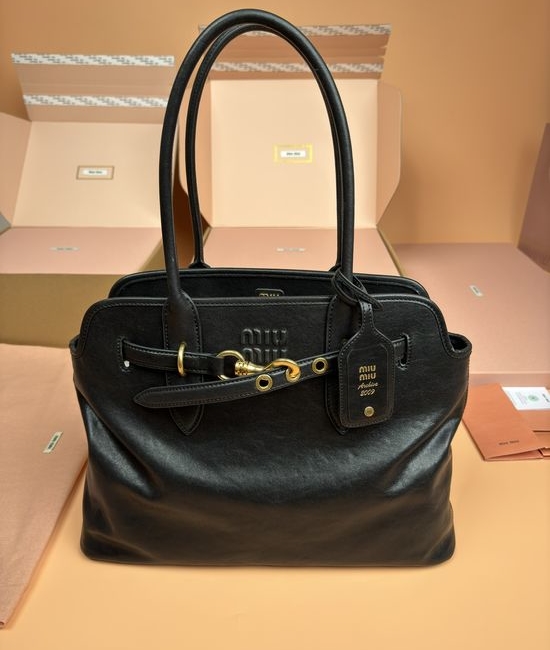 Miu Miu Adventure Nappa Leather Tote 5BG291