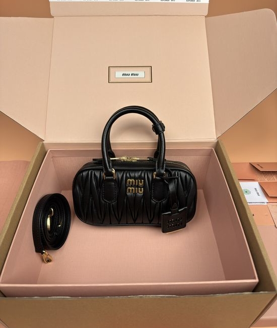 Miu Miu Arcadie Matelasse Mini Bowling Bag 5BP088
