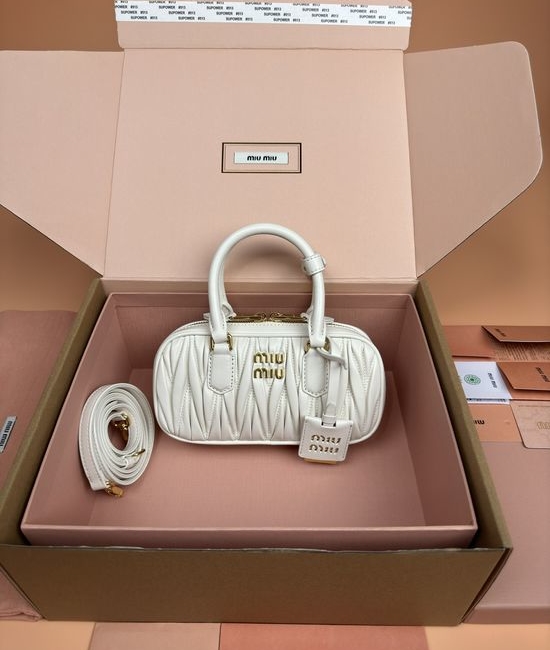 Miu Miu Arcadie Matelasse Leather Mini Bag 5BP088