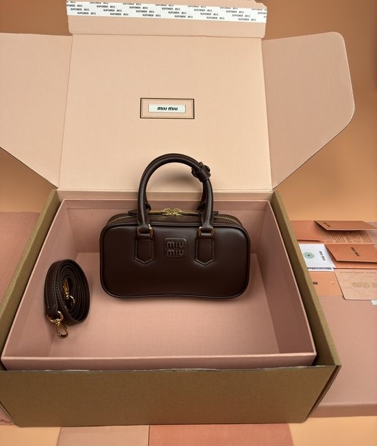 Miu Miu Arcadie Mini Bowling Leather Bag 5BP088