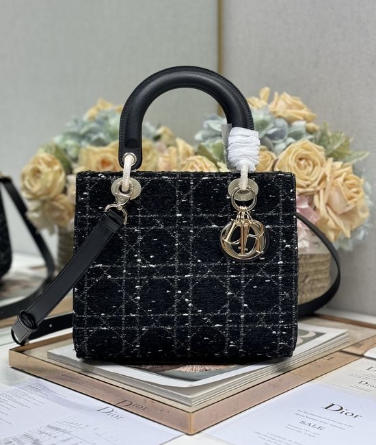 Christian Dior CD Lady Christian Dior CD Five Grid Handbag 0565