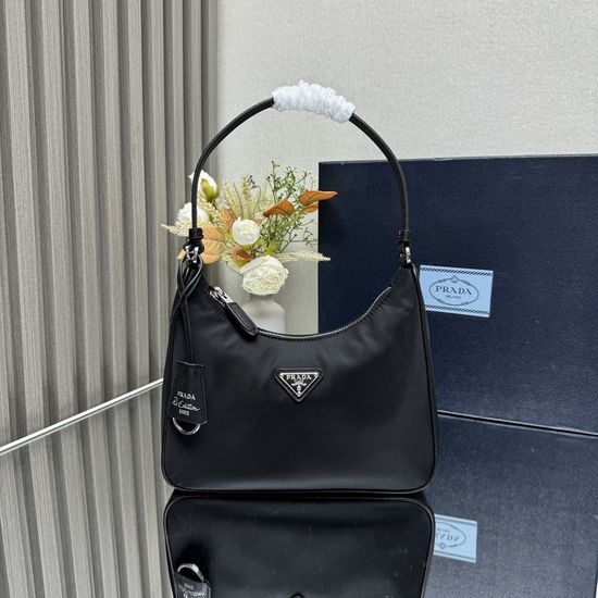 Prada Hobo Nylon Shoulder Bag 1N204M