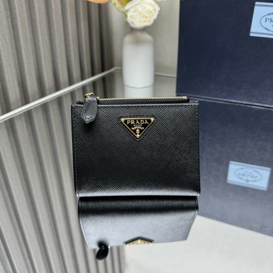 Prada Saffiano Leather Short Wallet 1ML050