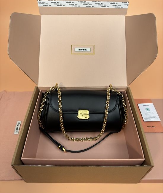Miu Miu Baguette Chain Bag Gold Hardware _5BB266