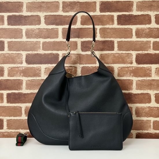 Gucci Black Leather Top Handle Bag 820169