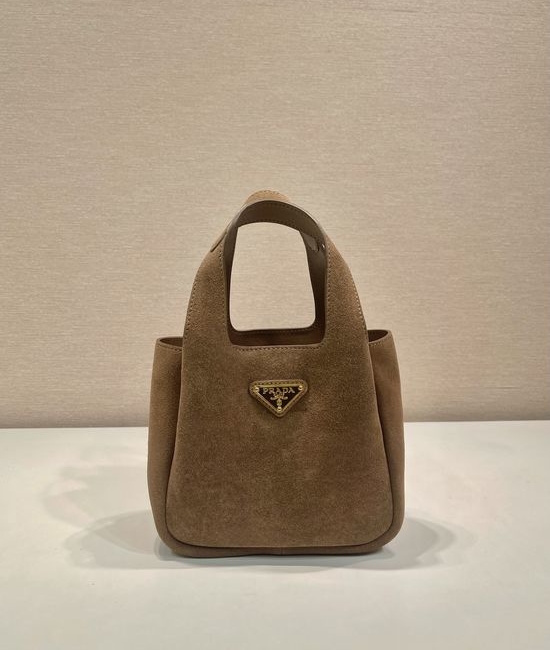 Prada Mini Nubuck Leather Basket Bag 1BA349