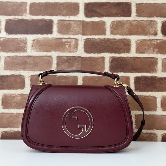 Gucci Burgundy Leather Handbag 815719