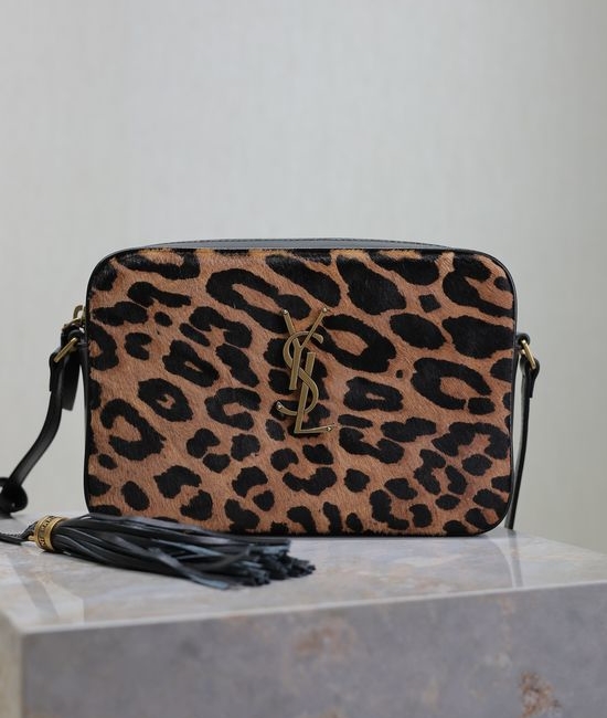 Yves Saint Laurent YSL Lou Camera Bag Leopard Print 520534