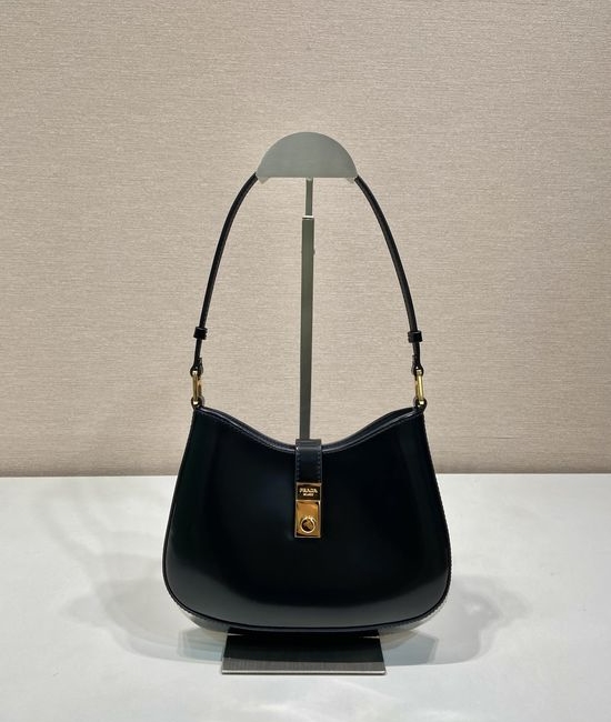 Prada Cheo Shoulder Bag Glossy Leather 1BC169A