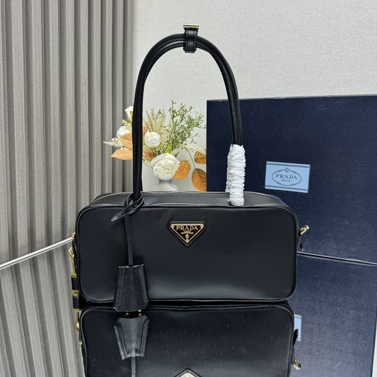 Prada Re-Nylon Leather Mini Handbag 1BB133
