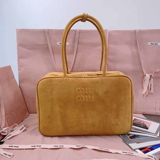 Miu Miu Briefcase Suede Large Capacity 5BB117