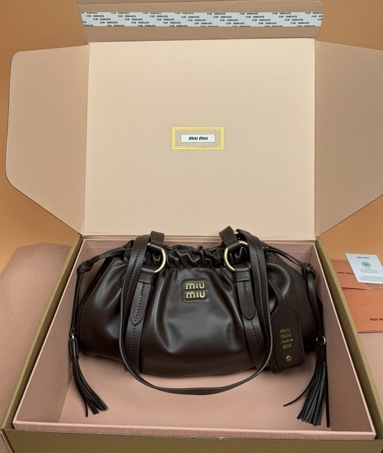 Miu Miu Joke Nappa Leather Top Handle Bag 5BG306
