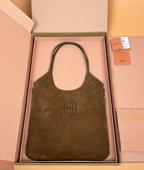 Miu Miu IVY Suede Calfskin Handbag 5BG231