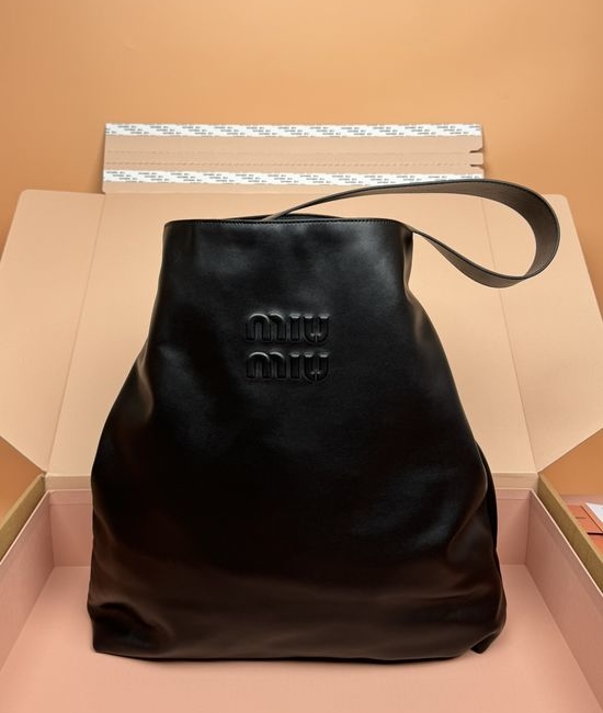 Miu Miu Leather Hobo Shoulder Bag 5BC119 16066