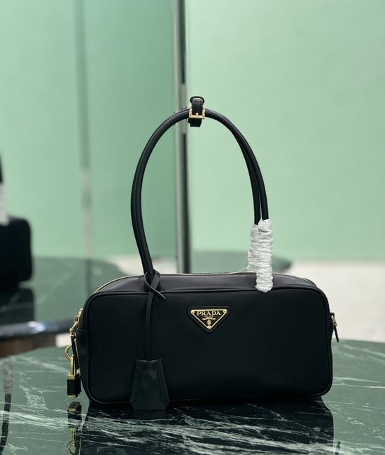 Prada Re-Nylon Leather Top-handle Bag 1BB133