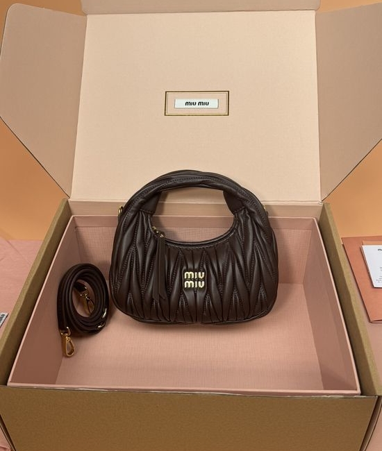 Miu Miu Wander Matelasse Hobo Bag 5BP078