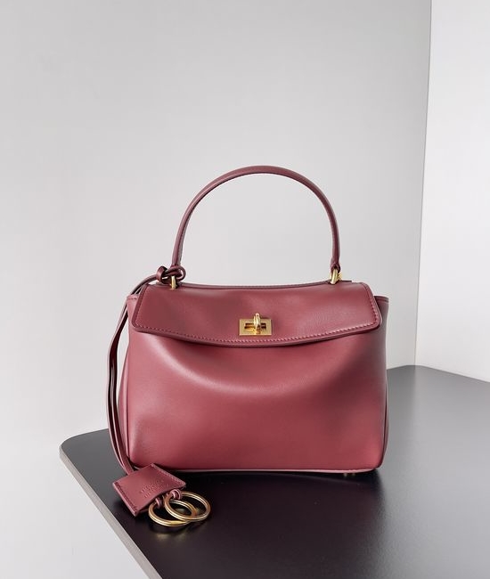Balenciaga Rodeo Mini Soft Burgundy Handbag 795456