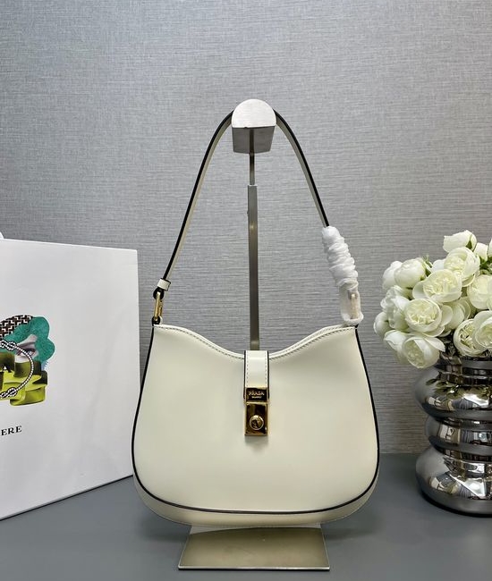 Prada Cheo Glossy Leather Shoulder Bag 17072
