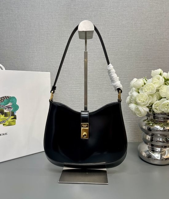Prada Cheo Shoulder Bag Leather 1BC169