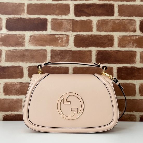 Gucci Light Pink Leather Shoulder Bag 815719