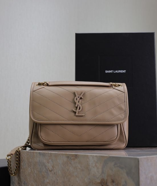 Yves Saint Laurent YSL Niki Lambskin Shoulder Bag 498894