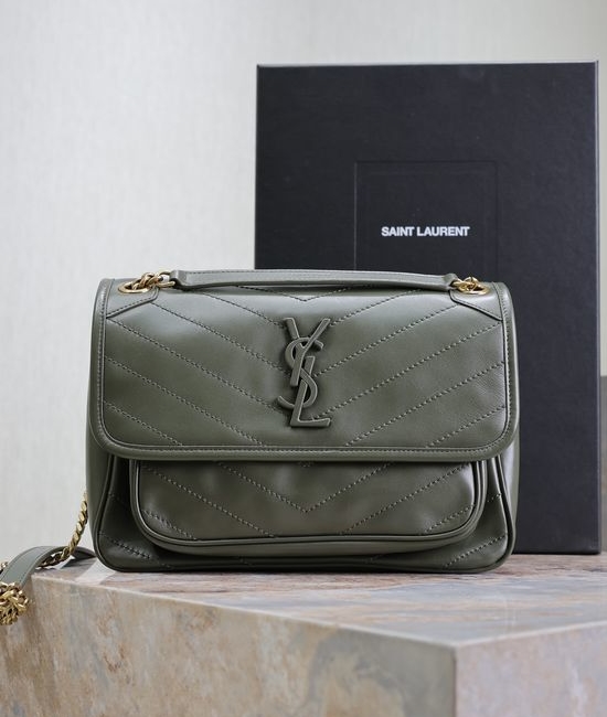 Yves Saint Laurent YSL Niki Lambskin Shoulder Bag 498894