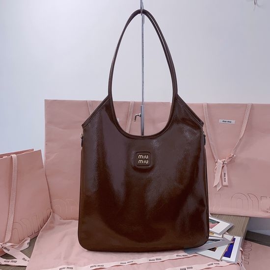 Miu Miu Isetan Limited Tote Patent Leather Bag 5BG231