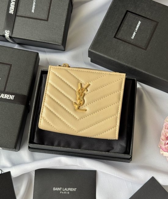 Yves Saint Laurent YSL Caviar Practical Card Holder 517045