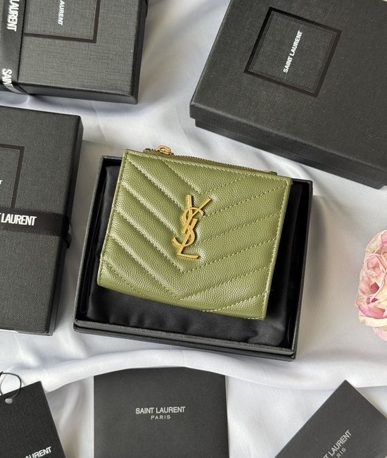 Yves Saint Laurent YSL Caviar Practical Card Holder 517045