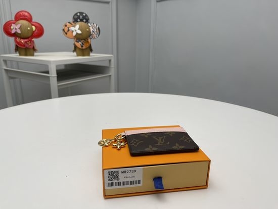 Louis Vuitton LV Porto Cult Charm Canvas Leather Wallet M82739