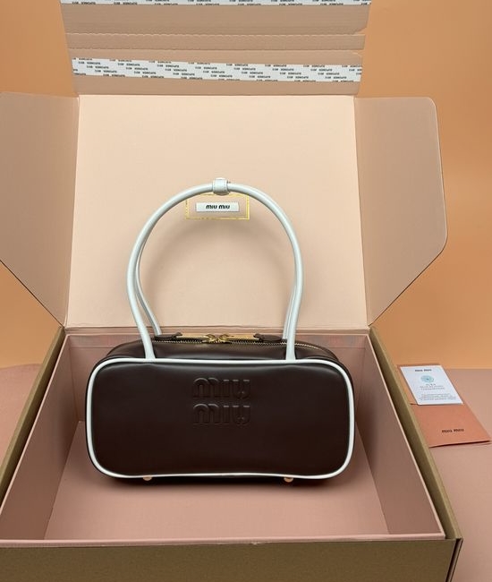Miu Miu Beau Calfskin Two-tone Handbag 5BB173