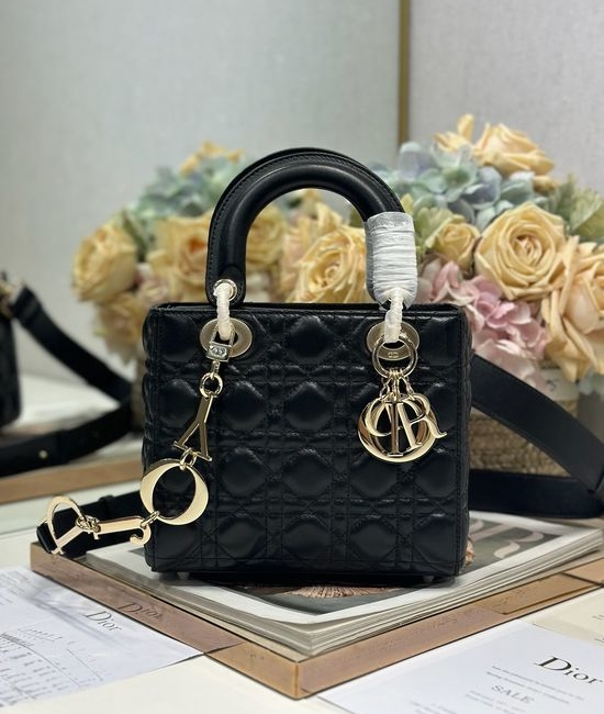 Christian Dior CD Lady Christian Dior CD Medium Lambskin Handbag 0538