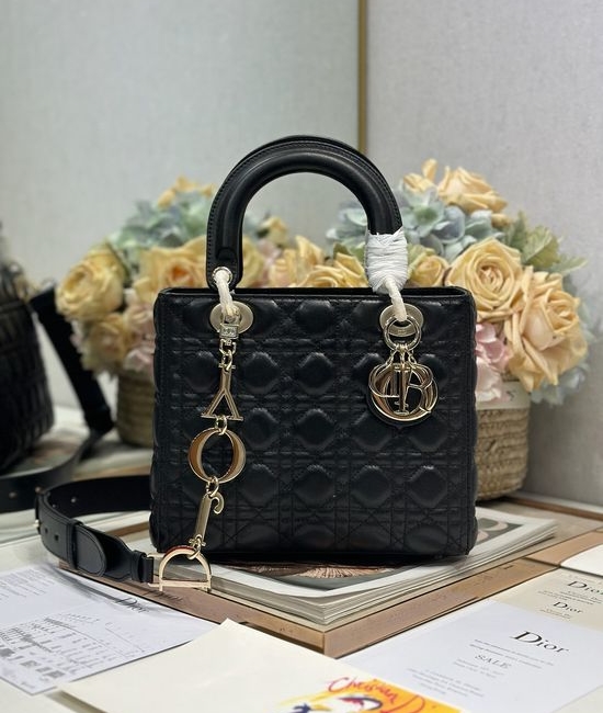 Christian Dior CD Lady Dio.r DJOY Five-Compartment Lambskin Bag 0565